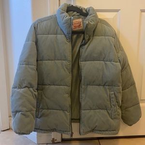 Levis Mint Green Puffer Jacket 